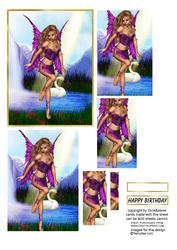 Fairy and the Swan Oblong Pyramage