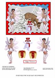 The Snowman and the Fairies Christmas Topper