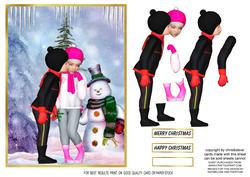 A Christmas Kiss Decoupage
