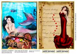 Mermaid Treasure and Old Love Letter Toppers