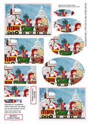 Girls Christmas Snow Train