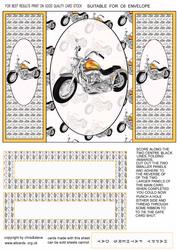 Motorbike Gate Fold Card