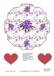 Floral Hexagon Box