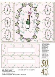 Champagne Gate Fold Card