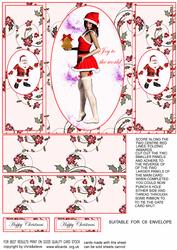 Santa's Not So Little Helper Gate Fold Card