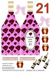 Twentyone for Her Shaped Card