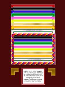 Multi Coloured Frames