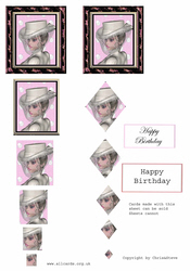 Classy Lady Birthday Pyramid