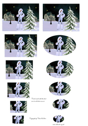 Winter Scene Pyramid