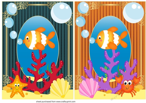 2 All about the sea card fronts