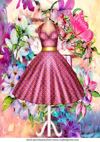 Large floral dress topper 1