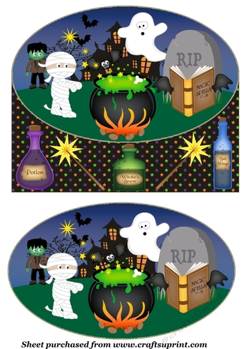 Its all about the spell Halloween card front 1