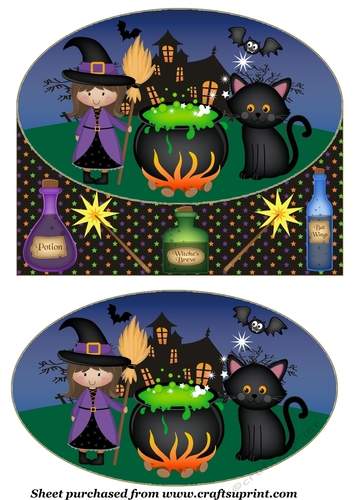 Its all about the spell Halloween card front 2