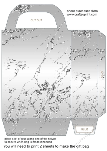 Silver bling gift bag 6