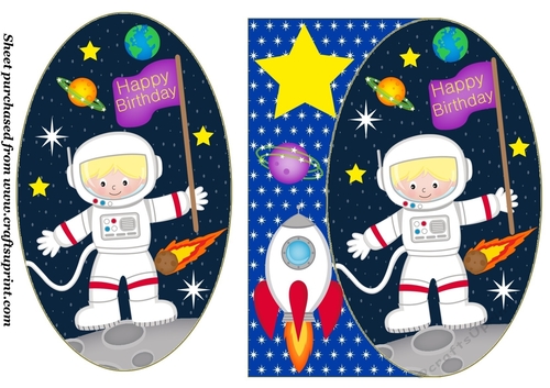 Astro Happy Birthday card front 2