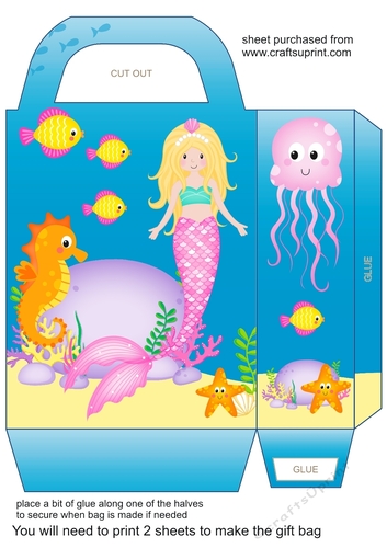 Little mermaid gift bag 1