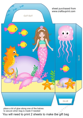 Little mermaid gift bag 2