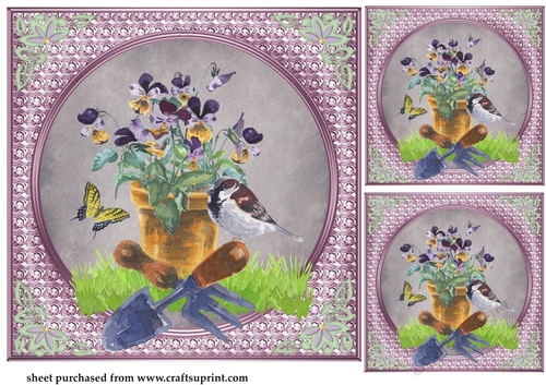 3 In my garden card fronts/toppers 2