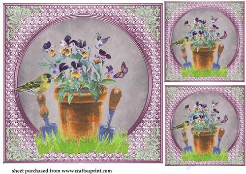 3 In my garden card fronts/toppers 4