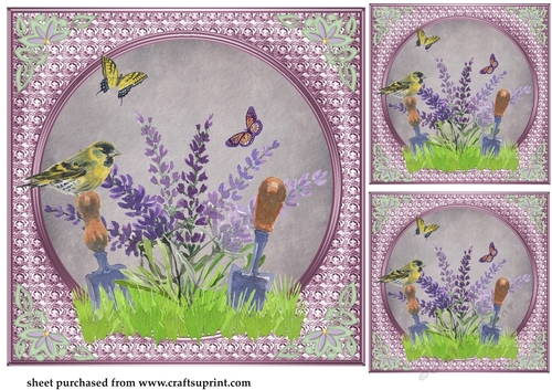 3 In my garden card fronts/toppers 6