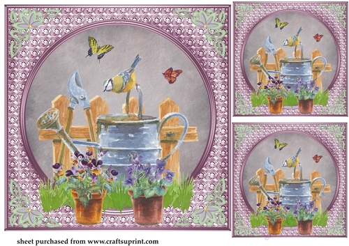 3 In my garden card fronts/toppers 7