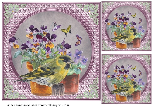 3 In my garden card fronts/toppers 8