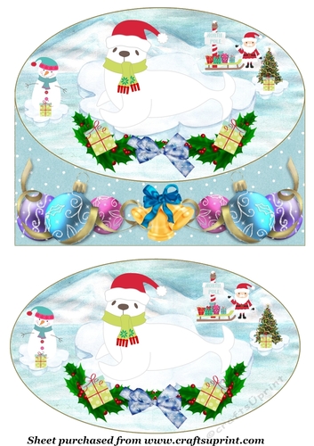 Polar Christmas card front 3