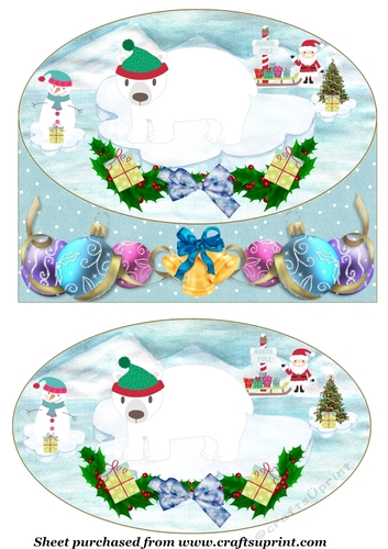 Polar Christmas card front 6