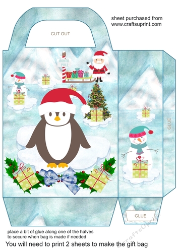 Polar Christmas gift bag 10