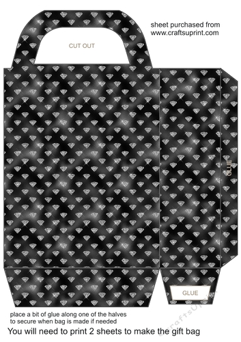 Black diamonds gift bag 1