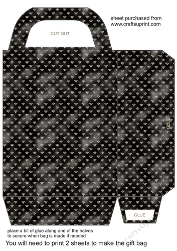 Black diamonds gift bag 4
