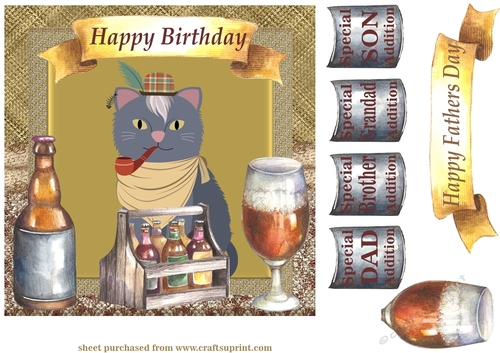 Multi Birthday and Fathers day card front 2