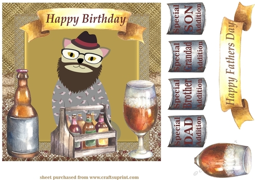 Multi Birthday and Fathers day card front 3