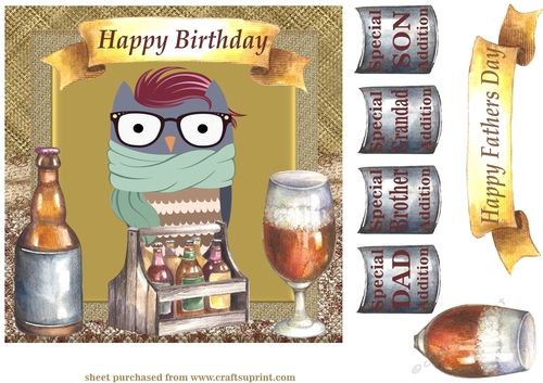Multi Birthday and Fathers day card front 5