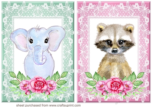 2 Floral animal card fronts 3