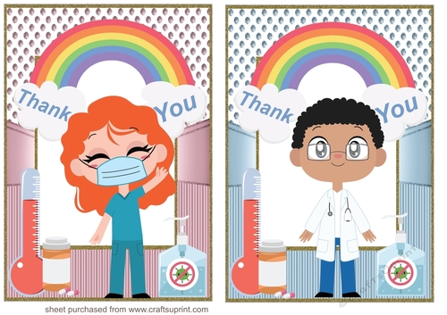 2 Medical Thank you card fronts 2