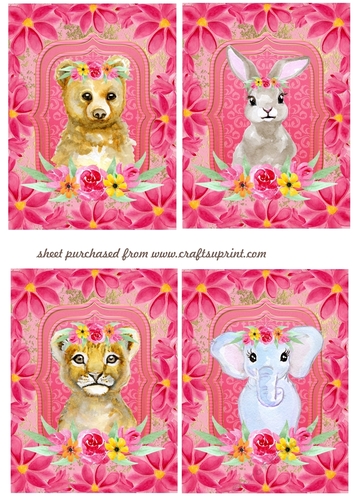 4 Floral animal toppers 1