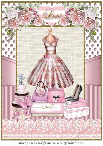 Large pink fashion topper