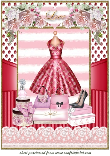 Large dark pink fashion topper