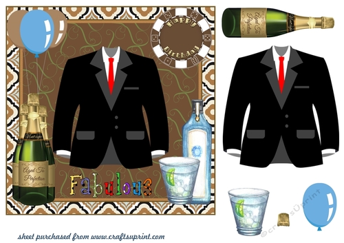Male birthday card front