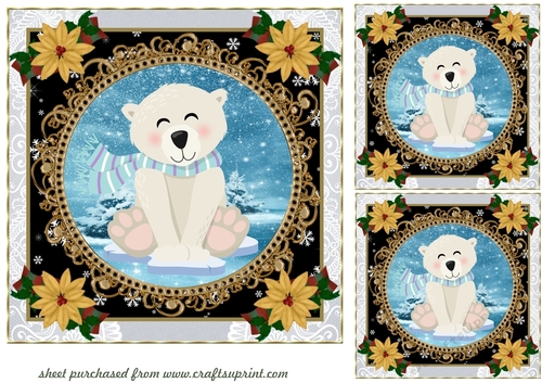 3 Christmas friends card fronts/toppers 2
