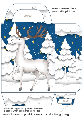 Christmas stag gift bag 1
