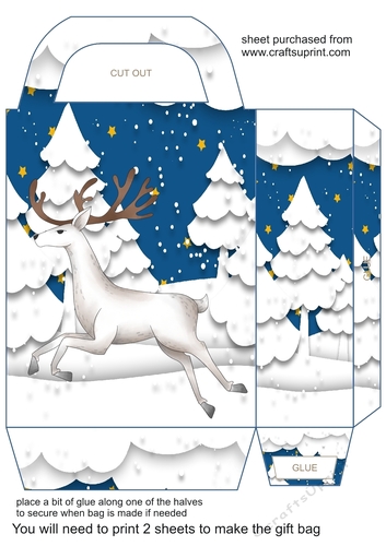 Christmas stag gift bag 3