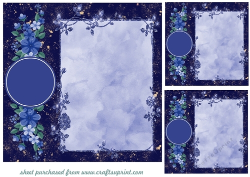3 Floral card fronts/toppers (blanks) 10