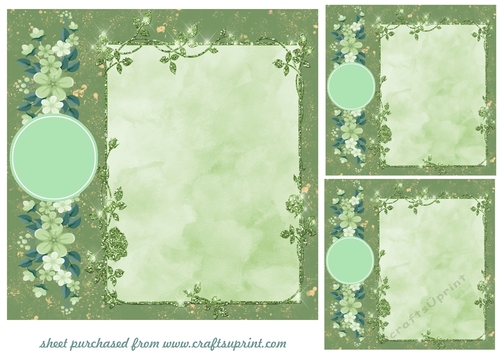 3 Floral card fronts/toppers (blanks) 1