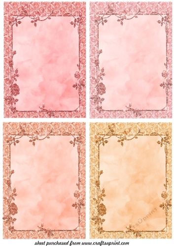 4 Rose frame blank toppers 1