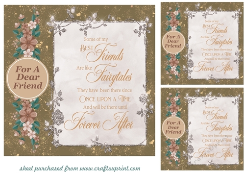 3 Floral friends with verse card fronts/toppers