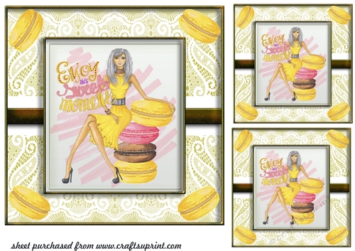 3 Sweet moments card fronts/toppers 1