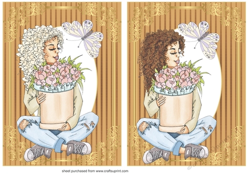 2 Just a girl and her flowers card fronts