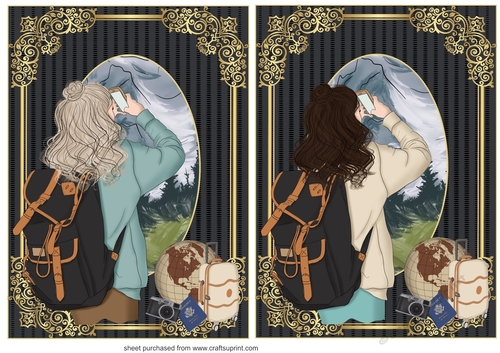2 Just a girl looking for adventure card fronts/1